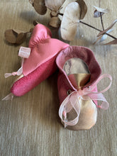 Load image into Gallery viewer, 10cm Lace Bootie - Pink & Rose Gold