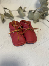 Load image into Gallery viewer, Lace Bootie - Raspberry Leather