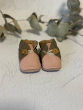 Load image into Gallery viewer, Button Bootie - Mink & Pink Leather