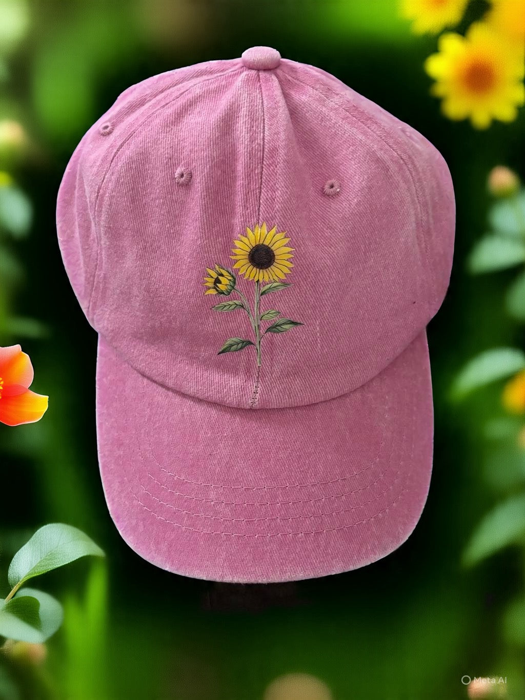 Sunflower Adjustable Cap