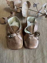 Load image into Gallery viewer, 10cm Button Bootie - Rose Gold Leather
