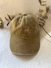 Load image into Gallery viewer, HOWDY Hand Embroidered Children’s Cap
