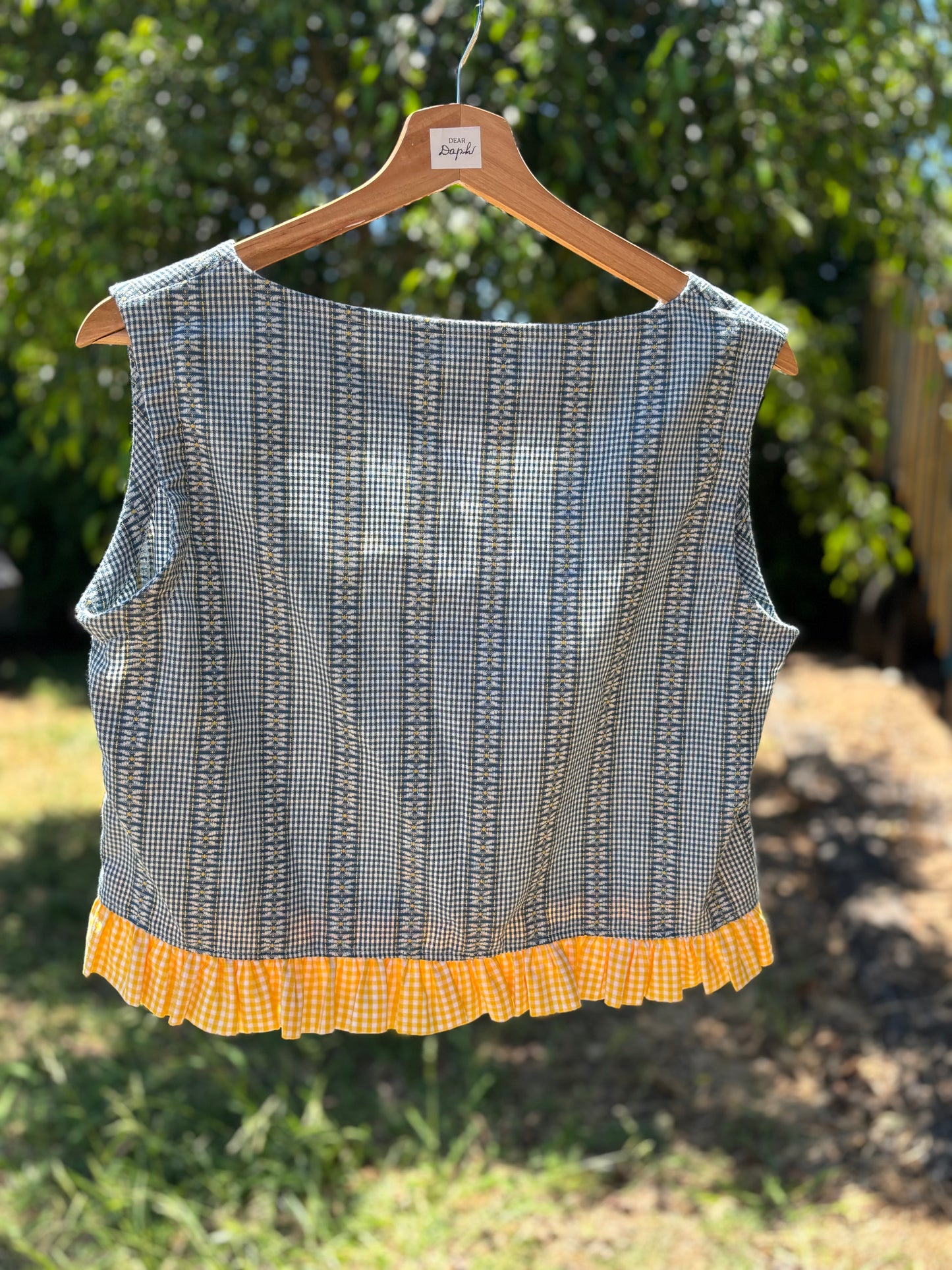 Blue & Yellow Millie Top