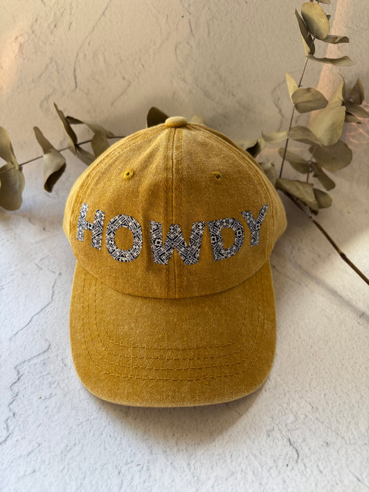 HOWDY Appliqué Cap