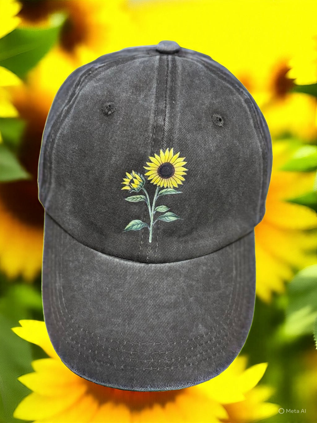 Sunflower Adjustable Cap