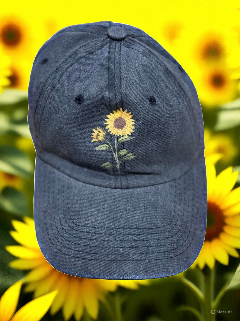 Sunflower Adjustable Cap
