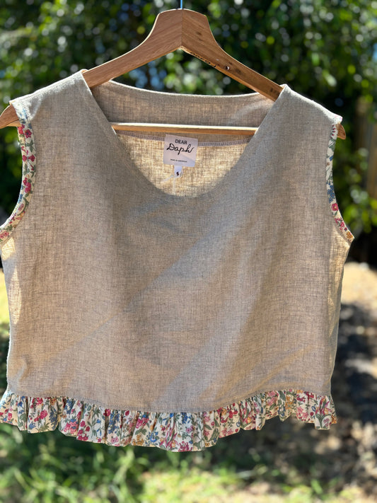 Floral Trim Millie Top