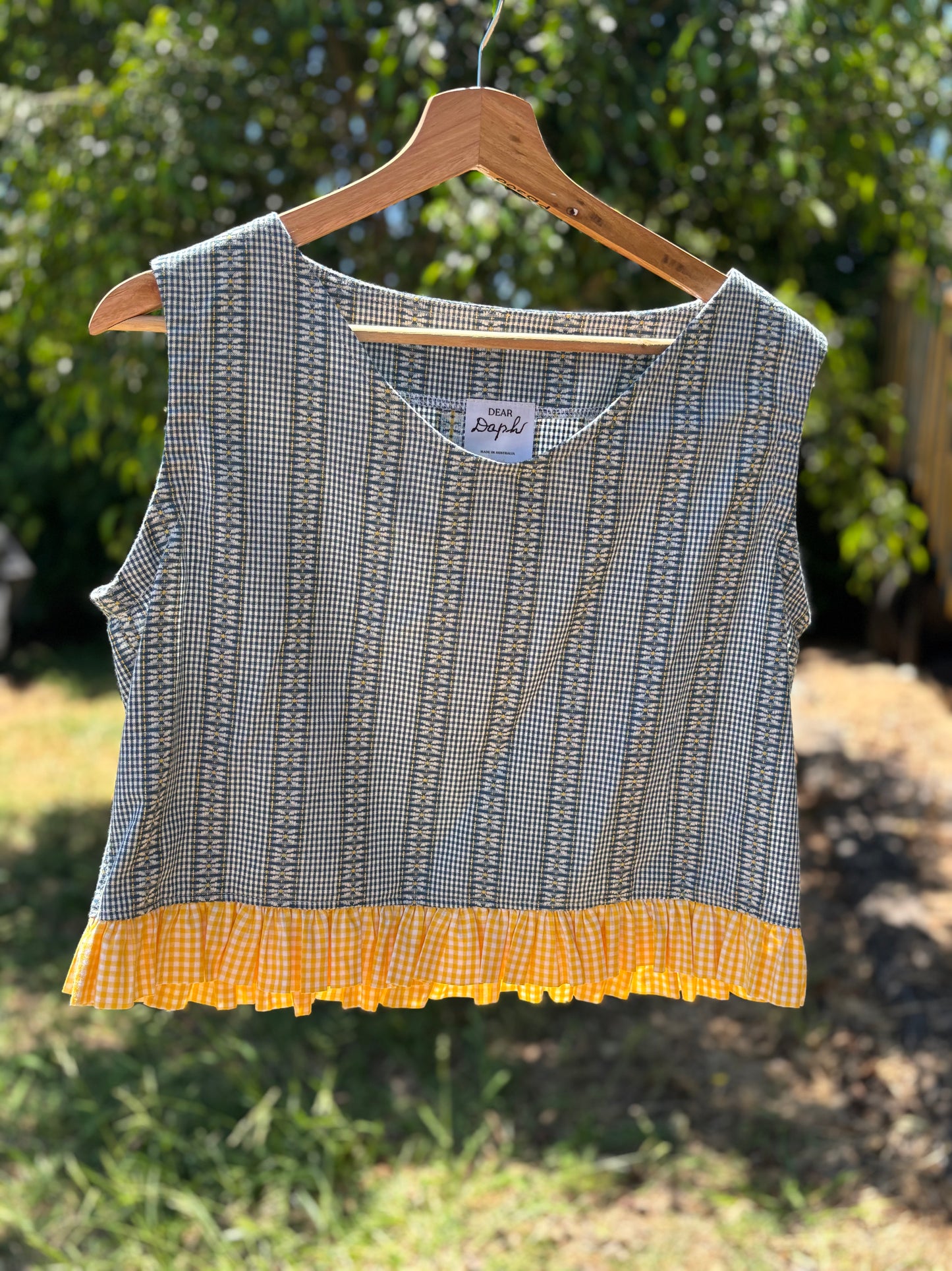 Blue & Yellow Millie Top