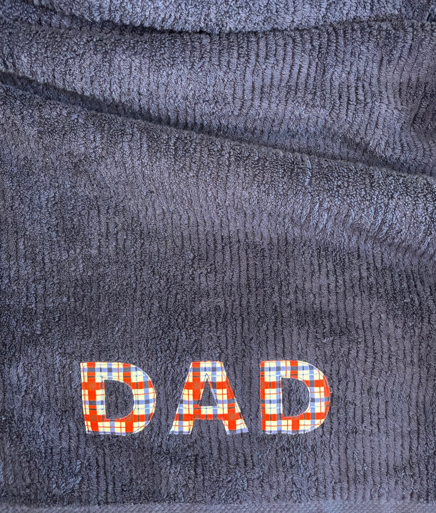 Appliquéd Bath Sheet - Dad