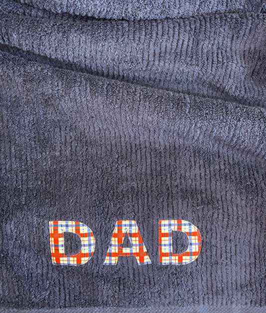 Appliquéd Bath Sheet - Dad