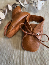 Load image into Gallery viewer, 10cm Lace Bootie - Tan Leather
