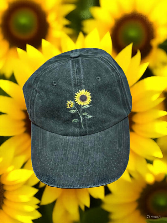 Sunflower Adjustable Cap