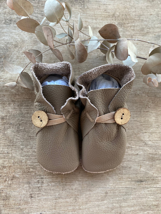 Button Bootie - Mink