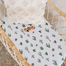 Load image into Gallery viewer, Cactus - Bassinet Sheet / Change Pad Cover
