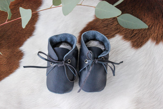 Laced Bootie - Navy