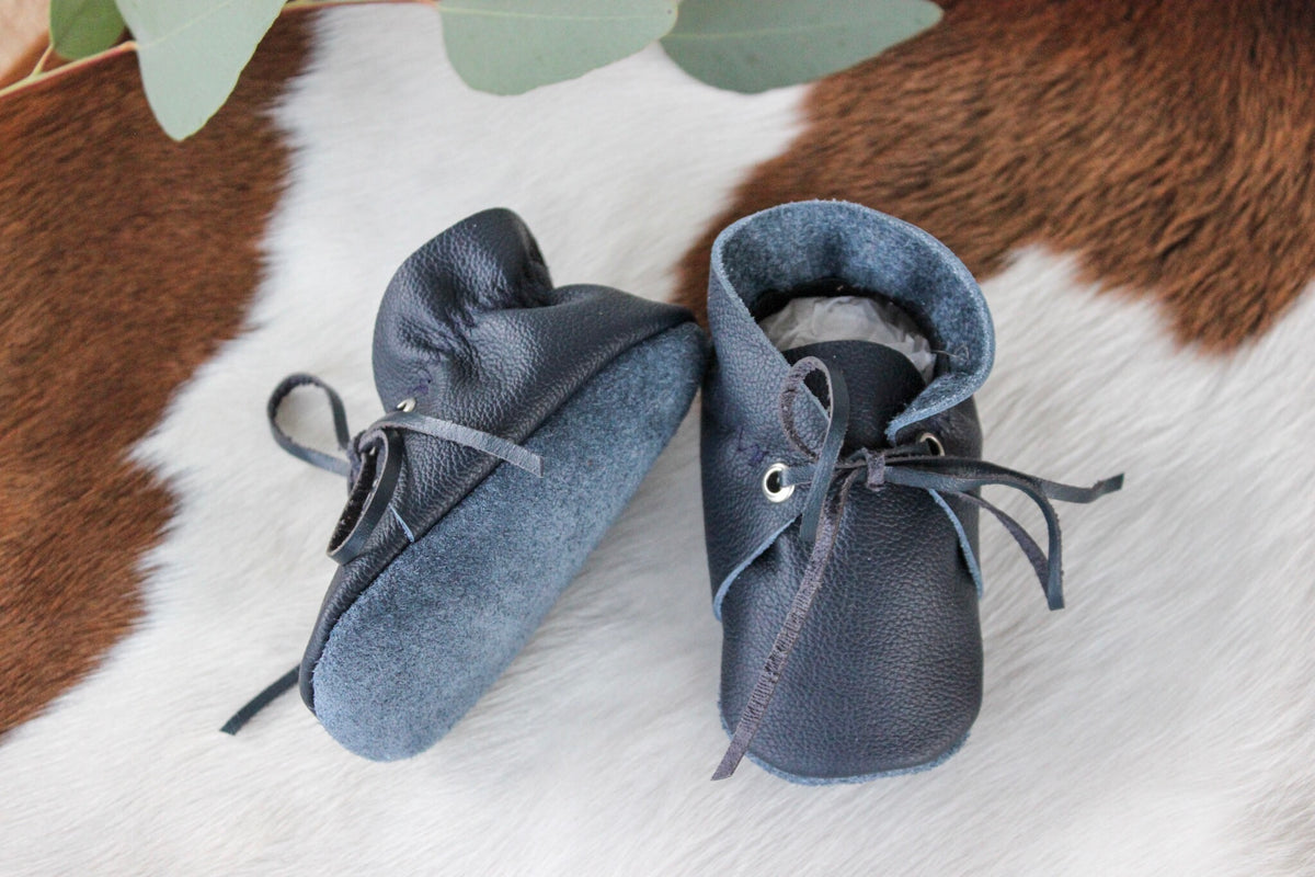 Laced Bootie - Navy